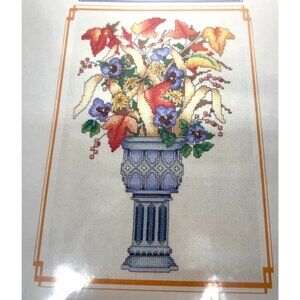 Fall Bouquet Counted Cross Stitch Kit By Vickery Collection